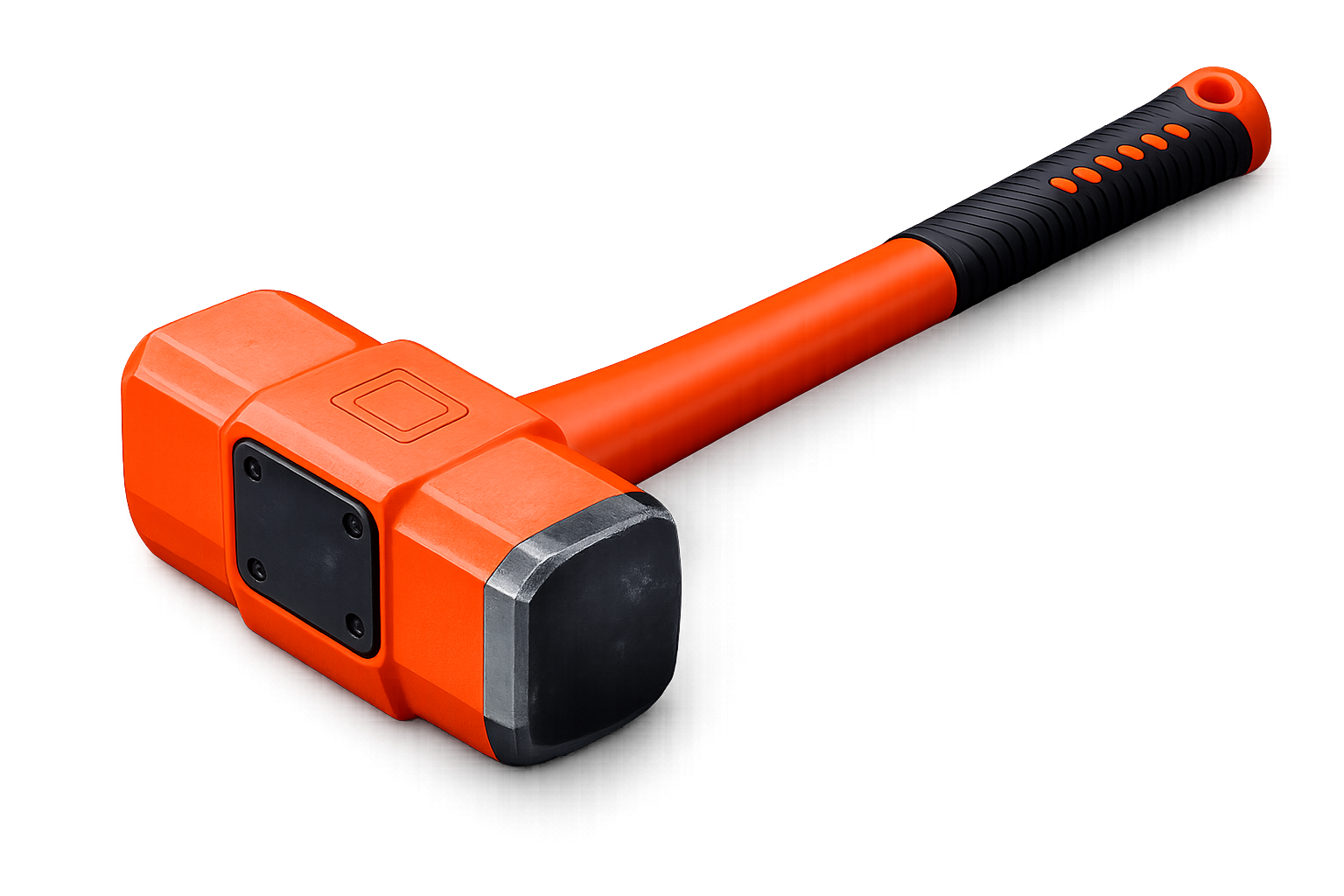 Demolition hammer breaking concrete patio during residential removal in Saint Louis